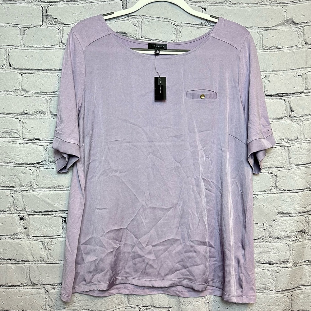 NWT The Limited Silky Purple Blouse